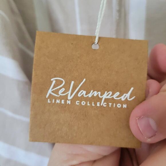 NWT Revamped Linen Belted Vest Cardigan - Size Large - Picture 5 of 7